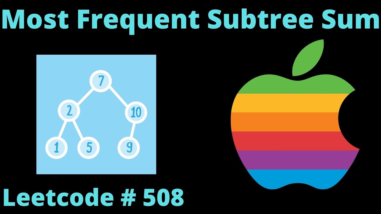 MOST FREQUENT SUBTREE SUM | LEETCODE # 508 | PYTHON POSTORDER BFS SOLUTION