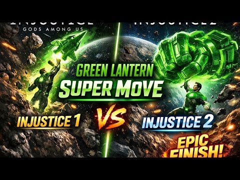 Green Lantern Super Move Comparison | Injustice Gods Among Us vs Injustice 2 (Epic Finish!)