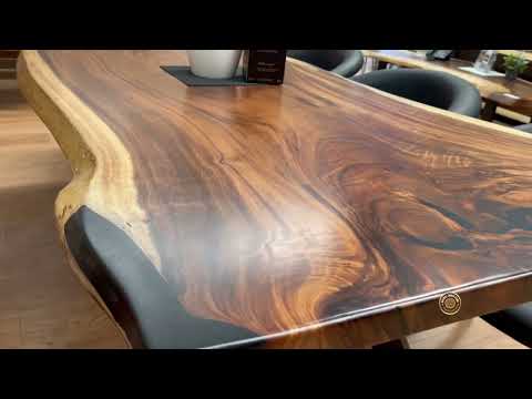 NTS 1383 - Live edge wood dining table