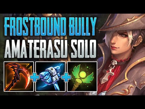 FROSTBOUND AMA IS A BULLY! Amaterasu Solo Gameplay (SMITE Conquest)