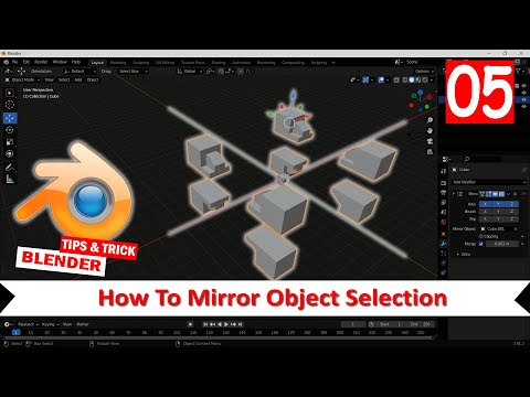 Blender How To Mirror An Object With Selection
