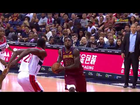 Cavs Bench Goes Crazy After Jeff Green's Dunk  Cavs vs Wizzards Preseason  Oct 8, 2017