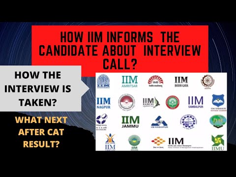 CAT 2020 IIM Calls | What next after CAT | IIM Interview (PI)