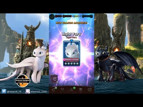 Light Fury UNLOCKED! (Dragons: Titan Uprising)