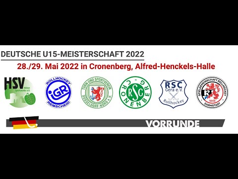 U15 Deutsche Meisterschaft 2022 Halbfinale und Finale beim 🟢⚪️ RSC Cronenberg