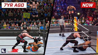 WWE 2K22 vs WWE 2K15 (epic comparison)