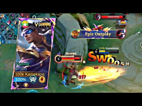 ENEMIES GOT STUNNED BY THESE OUTPLAYS 💀 MLBB | BRUNO GAMEPLAY ⚡
