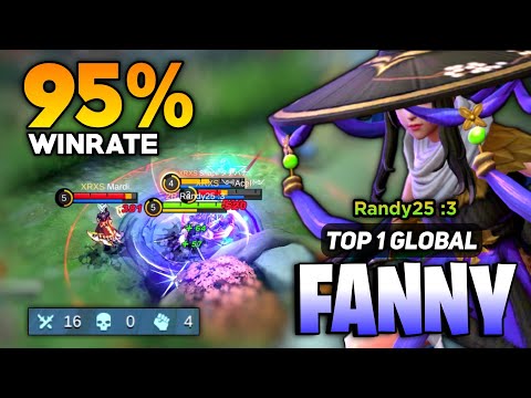 95% WINRATE! Fanny Perfect Gameplay [ Top 1 Global Fanny Best Build ] By Randy 25 - Mobile Legends