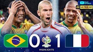 A SELEÇÃO BRASILEIRA MAIS TEMIDA DA HISTÓRIA NÃO CONSEGUIU PARAR ZIDANE E FOI ELIMINADA DA COPA!