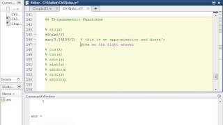 Basic Trigonometric Functions in MATLAB