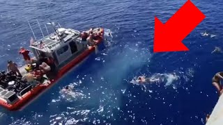 Coast Guard Fires Shots to Save Swimmers from Unseen Danger - Caught on Camera