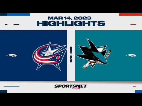 NHL Highlights | Blue Jackets vs. Sharks - March 14, 2023