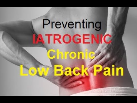 Preventing Iatrogenic Chronic Pain: Lumbar Spine