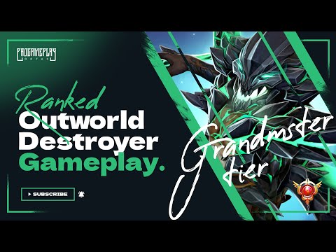 Grandmaster Tier Outworld Destroyer Dota 2 | Ranked Match | Gameplay