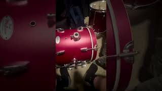 Video thumbnail for New Pearl Midtown drum kit in matte red finish 2024! by RADDRUMMER TV