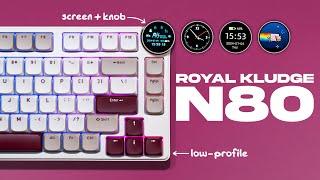 Budget Low Profile Keyboard w/ Knob & Screen - Royal Kludge N80 Review