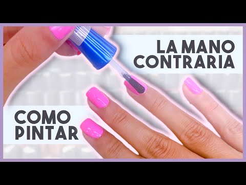 ¡TODOS MIS TRUCOS! · COMO PINTAR LAS UÑAS CON LA MANO IZQUIERDA / NO DOMINANTE 💅🏼