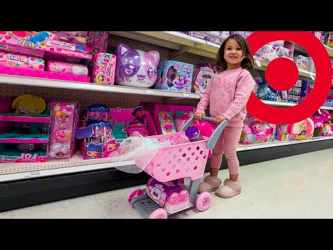 Target Shopping with a MiNi Shopping Cart (and play area) !!