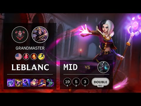 LeBlanc Mid vs Ekko - NA Grandmaster Patch 11.23