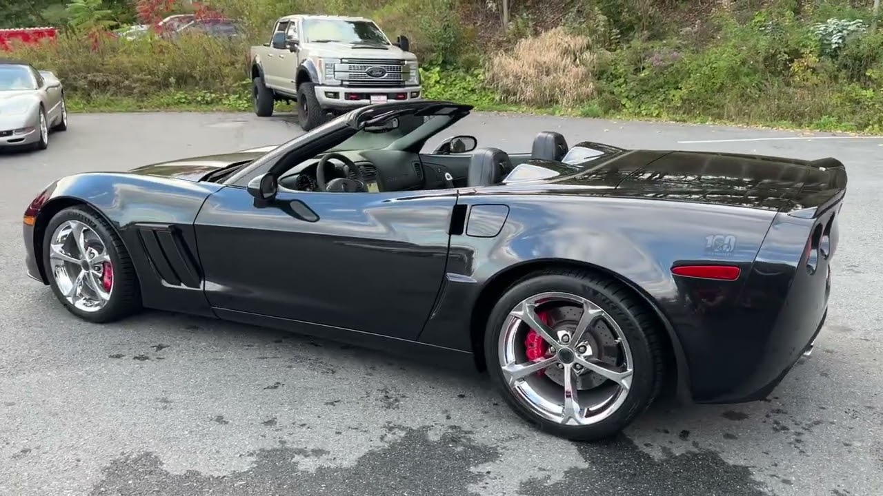 2012 Chevrolet Corvette Grand Sport 3LT Convertible Centennial Edition. Carbon Flash Metallic. Sharp