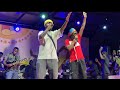 Eddy Kenzo and Vampino perform together at Jam Session (P3) 2024. Senior Kanaabe cried live on stage