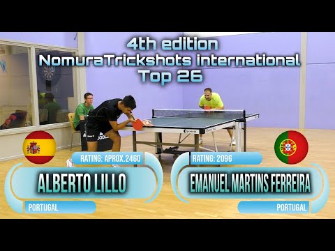 4th edition NTS int. tournament Alberto Lillo vs Emanuel Martins Ferreira  #tabletennis #sports #卓球