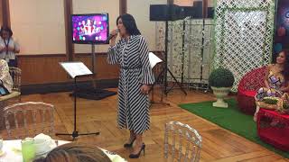 Regine Velasquez sings "Tadhana" at the 3 Stars 1 Heart Media Conference