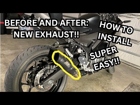 INSTALLING NEW EXHAUST - 2019-2025 YAMAHA R3+R7