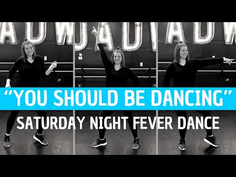DISCO DANCE - "You Should Be Dancing" from Saturday Night Fever (BEGINNER DANCE CHOREOGRAPHY)