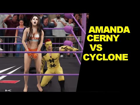 WWE 2K18 Amanda Cerny vs Cyclone - Extreme Rules