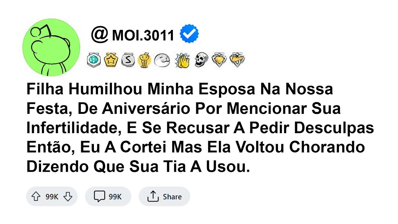 história - Filha Humilhou Minha Esposa Na Nossa Festa, De Aniversário Por Mencionar Sua...