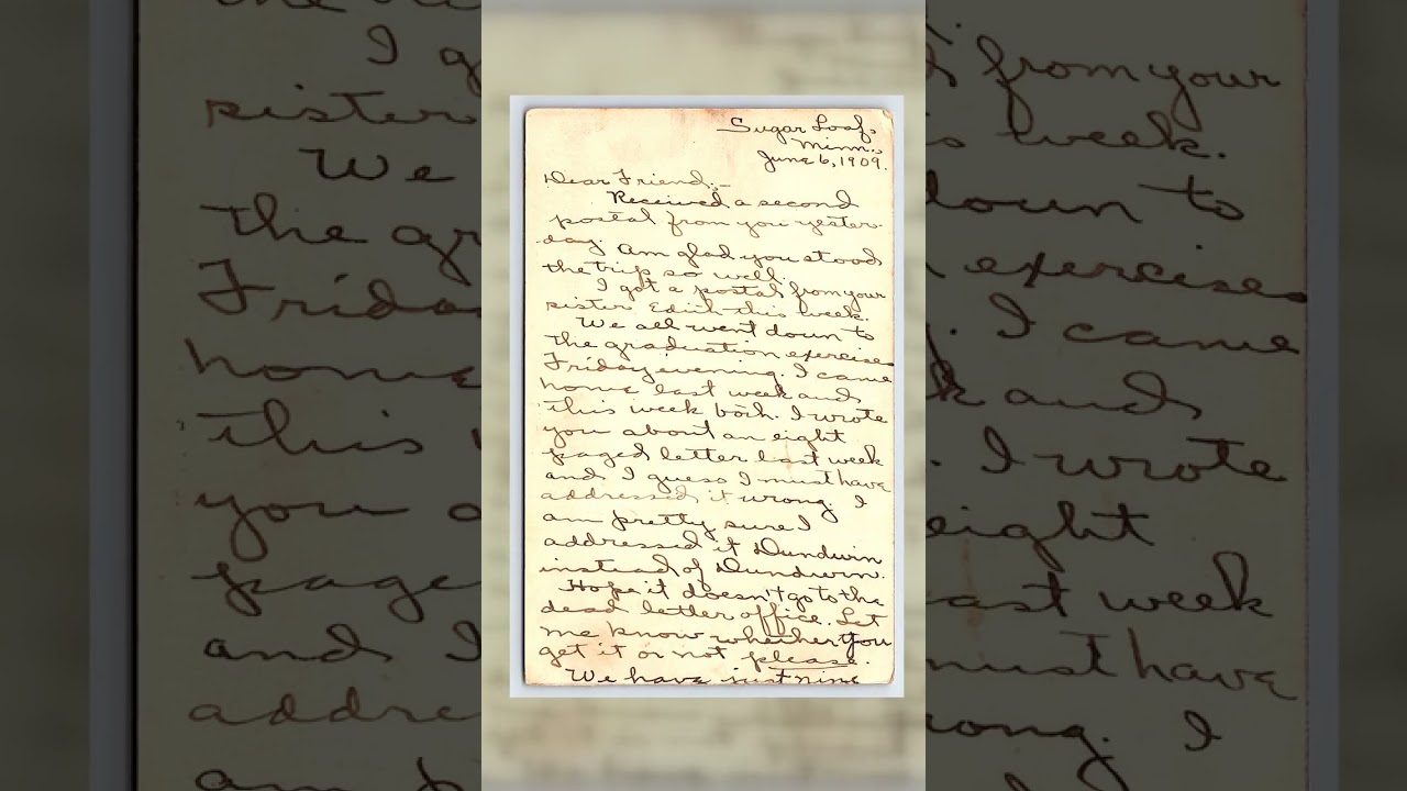 F. H. Phillips Undivided Back Postcard, Lake City Harbor, 1908 Video