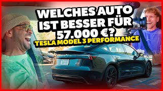 JP Performance - Welches Auto ist besser für 57.000€? | Tesla Model 3 Performance