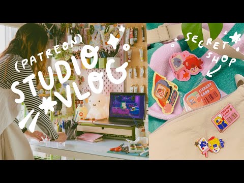 How I Run My Patreon & Secret Shop! ✨ Q&A Studio Vlog
