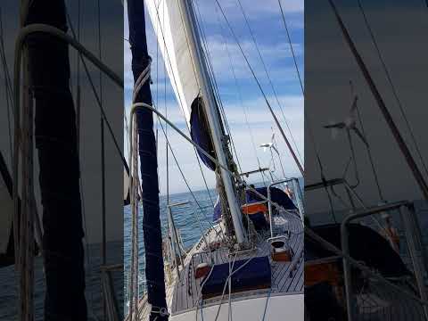 Taking Ocean Spirit a  39ft #shearwaterboats #yacht for a test sale. Sailing basics.