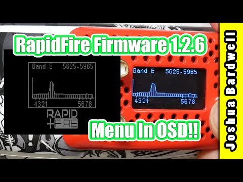 Rapidfire Firmware 1.2.6 | FULL MENU IN GOGGLE OSD