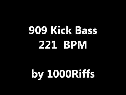 909 Kick Bass Drum : 221 BPM - Beats Per Minute