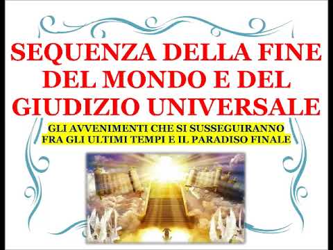 Sequence of the end of the world and the universal judgment