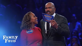 The Harveys play Fast Money! | Celebrity Family Feud