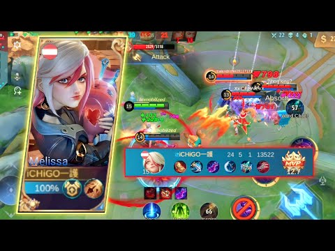 MELISSA BUILD TRY THIS | EASY 24 KILLS | Mobile Legends: Bang Bang ~ Bonzky