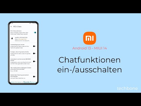 Chatfunktionen einschalten oder ausschalten - Xiaomi [Android 13 - MIUI 14]