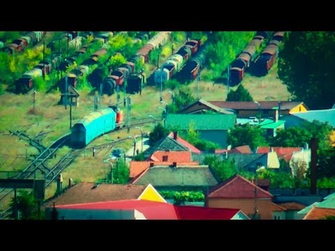 R3076 (LDH1500 + Double-decker TE Rake) tracked from Ciuperca Hill - Oradea (06 09 2013)