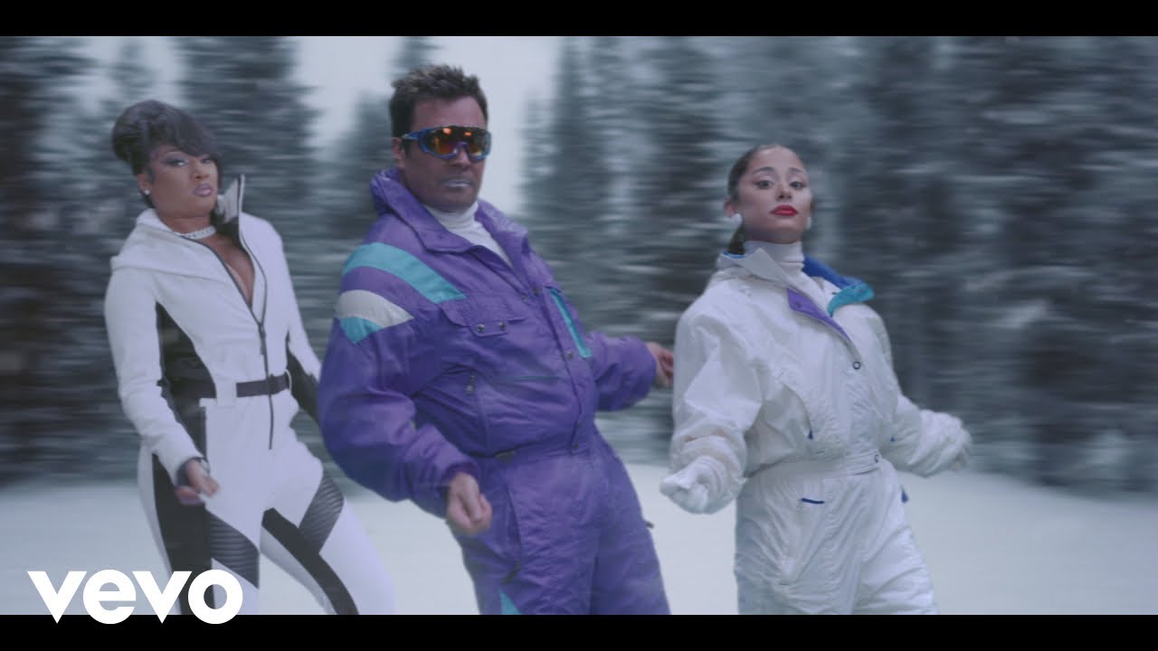 Jimmy Fallon ft. Ariana Grande & Megan Thee Stallion — It Was A…(Masked Christmas)