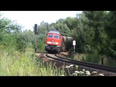 Bahnverkehr in Hosena ein Jahr nach dem Unglück - Dieselpower am 26.7.2013
