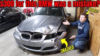 Did I mess up by buying the cheapest BMW E90 for sale in the US? Wrecked 2009 328i drive rebuild fix