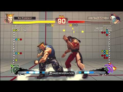 BTM daddys seth [Guile] vs OneSion [Vega] SSF4 Arcade Edition