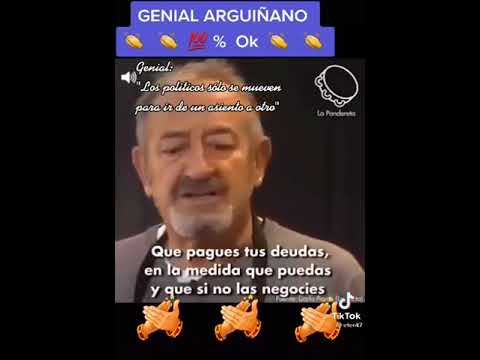 Un Arguiñano genial, nos habla de los políticos.
