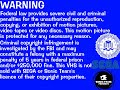 SEGA Home Video Sonic Team Home Video FBI Warning Screen 1998 2004