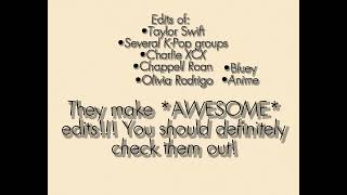 One of my besties, Ellie/@b4ttitud3.ৎ is AWESOME!! Y’all should subscribe to them! #goodedits #kind