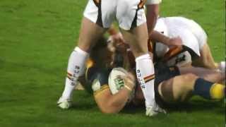 Classic Rugby League Blooper - Two Players, One Ball To Catch = Leeds Try vs Bradford 20/07/2012 HD